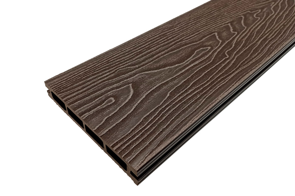 Террасная доска ДПК NauticPrime (Light) 3D Esthetic Wood (шовная) 145х22 мм 